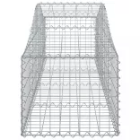 20 db íves horganyzott vas gabion kosár 200x50x40/60 cm