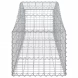 30 db íves horganyzott vas gabion kosár 200x50x40/60 cm