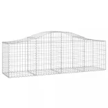 3 db íves horganyzott vas gabion kosár 200x50x60/80 cm