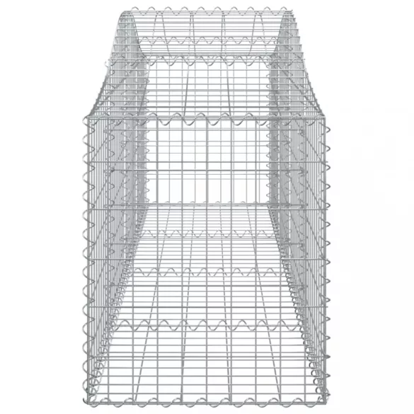 4 db íves horganyzott vas gabion kosár 200x50x60/80 cm