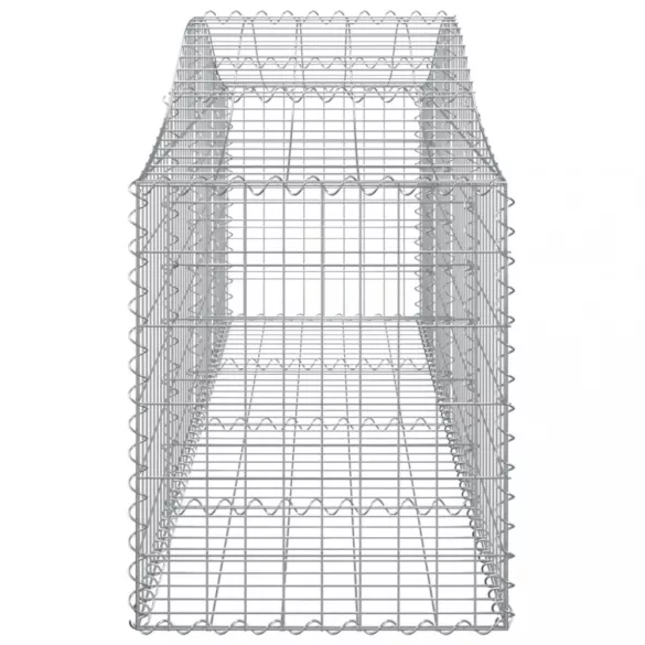 5 db íves horganyzott vas gabion kosár 200x50x60/80 cm