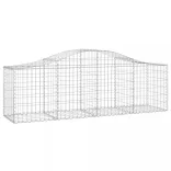 7 db íves horganyzott vas gabion kosár 200x50x60/80 cm