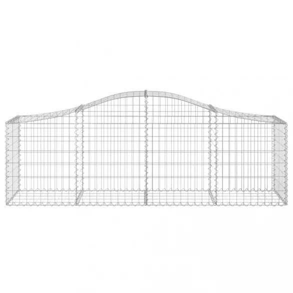 9 db íves horganyzott vas gabion kosár 200x50x60/80 cm
