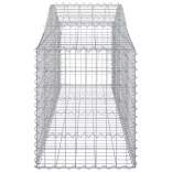 9 db íves horganyzott vas gabion kosár 200x50x60/80 cm