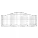 10 db íves horganyzott vas gabion kosár 200x50x60/80 cm
