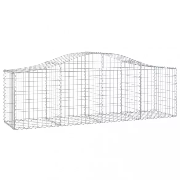 11 db íves horganyzott vas gabion kosár 200x50x60/80 cm