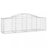 12 db íves horganyzott vas gabion kosár 200x50x60/80 cm
