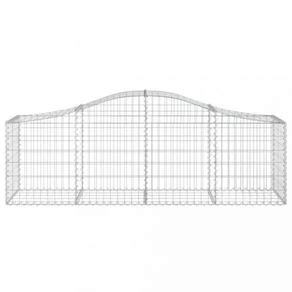 14 db íves horganyzott vas gabion kosár 200x50x60/80 cm