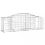 15 db íves horganyzott vas gabion kosár 200x50x60/80 cm
