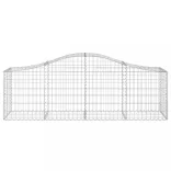 15 db íves horganyzott vas gabion kosár 200x50x60/80 cm