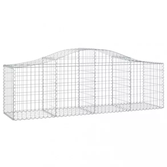 20 db íves horganyzott vas gabion kosár 200x50x60/80 cm
