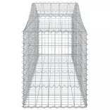 25 db íves horganyzott vas gabion kosár 200x50x60/80 cm