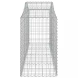 3 db íves horganyzott vas gabion kosár 200x50x80/100 cm