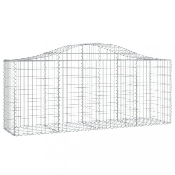 10 db íves horganyzott vas gabion kosár 200x50x80/100 cm