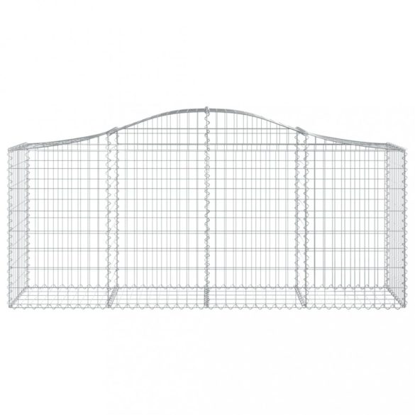 10 db íves horganyzott vas gabion kosár 200x50x80/100 cm