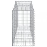10 db íves horganyzott vas gabion kosár 200x50x80/100 cm