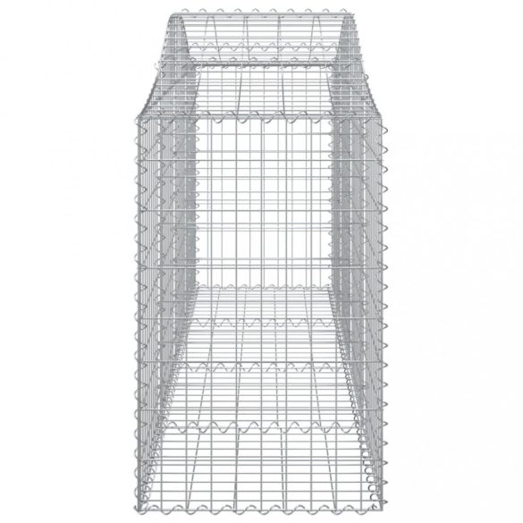 10 db íves horganyzott vas gabion kosár 200x50x80/100 cm