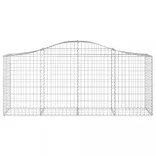 12 db íves horganyzott vas gabion kosár 200x50x80/100 cm