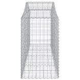 14 db íves horganyzott vas gabion kosár 200x50x80/100 cm
