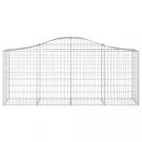 15 db íves horganyzott vas gabion kosár 200x50x80/100 cm