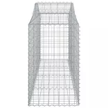 18 db íves horganyzott vas gabion kosár 200x50x80/100 cm
