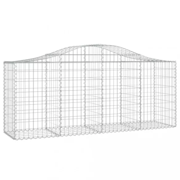 25 db íves horganyzott vas gabion kosár 200x50x80/100 cm