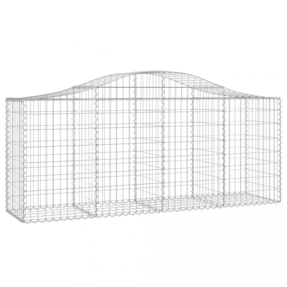50 db íves horganyzott vas gabion kosár 200x50x80/100 cm