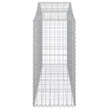 2 db íves horganyzott vas gabion kosár 200 x 50 x 100/120 cm