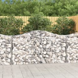   8 db íves horganyzott vas gabion kosár 200 x 50 x 100/120 cm