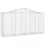 12 db íves horganyzott vas gabion kosár 200x50x100/120 cm