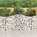13 db íves horganyzott vas gabion kosár 200x50x100/120 cm