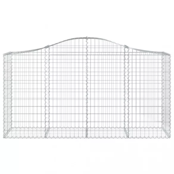13 db íves horganyzott vas gabion kosár 200x50x100/120 cm