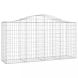14 db íves horganyzott vas gabion kosár 200x50x100/120 cm