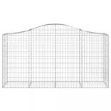 14 db íves horganyzott vas gabion kosár 200x50x100/120 cm