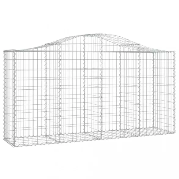 18 db íves horganyzott vas gabion kosár 200x50x100/120 cm