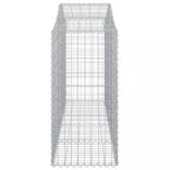 6 db íves horganyzott vas gabion kosár 200x50x120/140 cm