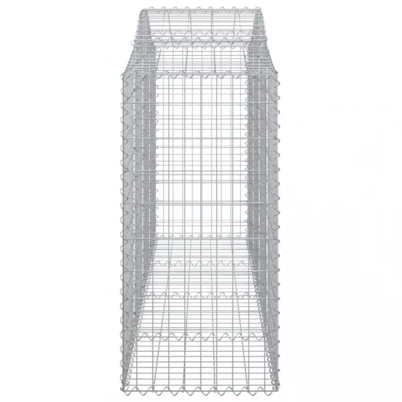 10 db íves horganyzott vas gabion kosár 200x50x120/140 cm