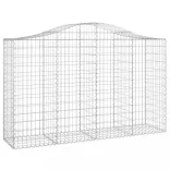 11 db íves horganyzott vas gabion kosár 200x50x120/140 cm