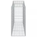 12 db íves horganyzott vas gabion kosár 200x50x120/140 cm