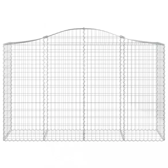 14 db íves horganyzott vas gabion kosár 200x50x120/140 cm
