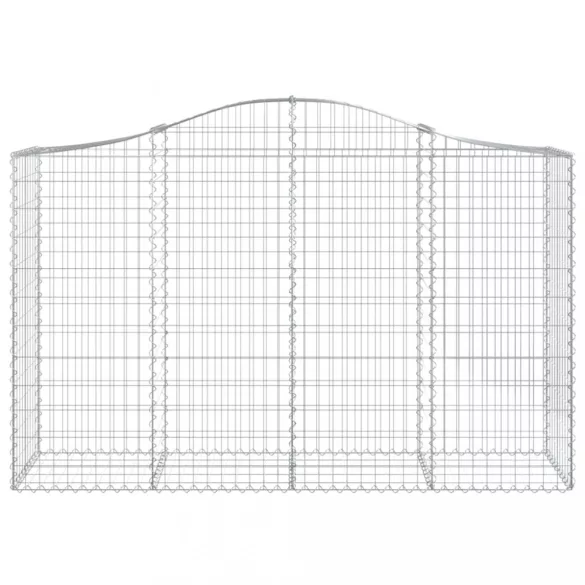 25 db íves horganyzott vas gabion kosár 200x50x120/140 cm
