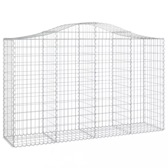 30 db íves horganyzott vas gabion kosár 200x50x120/140 cm