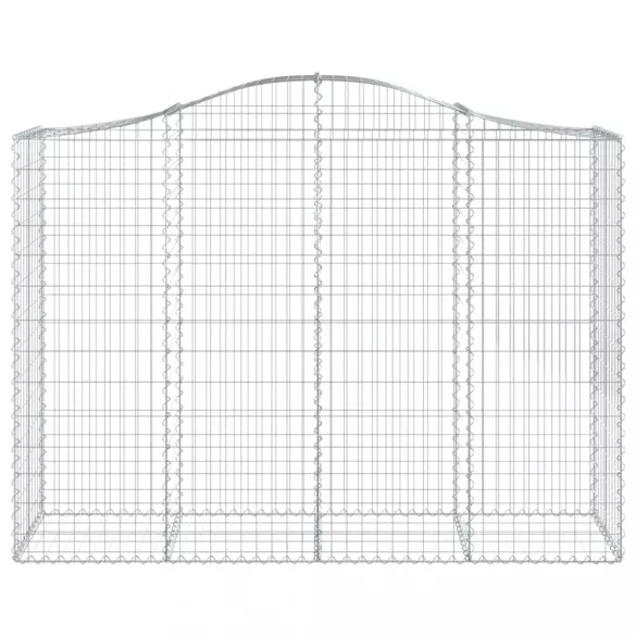 3 db íves horganyzott vas gabion kosár 200x50x140/160 cm