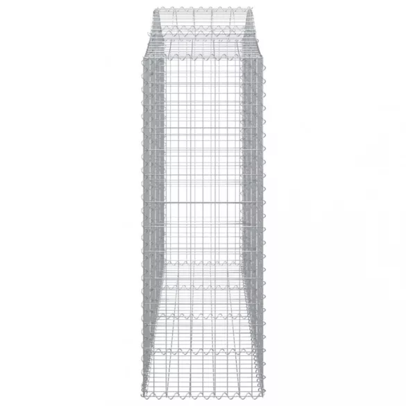 4 db íves horganyzott vas gabion kosár 200x50x140/160 cm