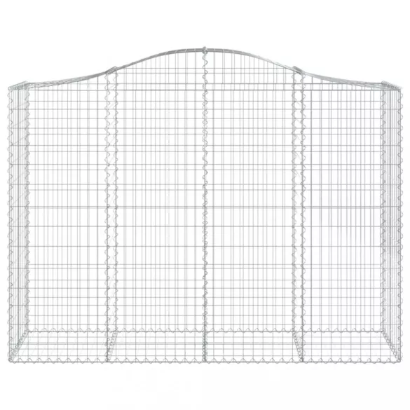 5 db íves horganyzott vas gabion kosár 200x50x140/160 cm