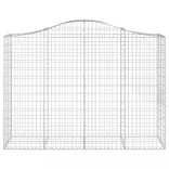 10 db íves horganyzott vas gabion kosár 200x50x140/160 cm