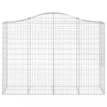 12 db íves horganyzott vas gabion kosár 200x50x140/160 cm