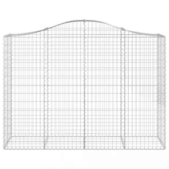 14 db íves horganyzott vas gabion kosár 200x50x140/160 cm