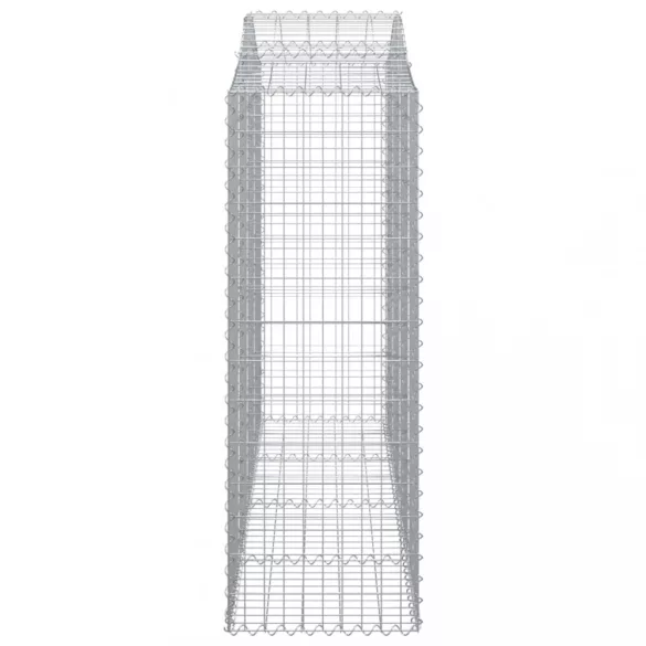 15 db íves horganyzott vas gabion kosár 200x50x140/160 cm
