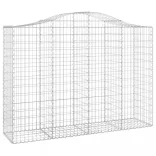 20 db íves horganyzott vas gabion kosár 200x50x140/160 cm
